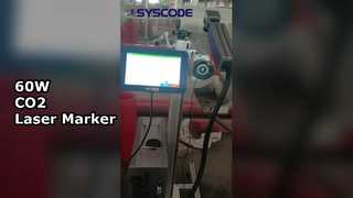 Marcador a laser CO2 60W com precisão não metálica