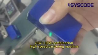 Como marcar a laser metais versus plásticos Teste de laser de fibra Syscode 100W